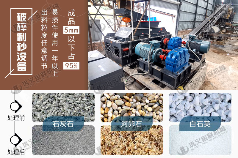 對輥破碎制砂機